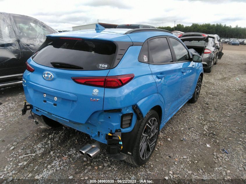 2022 HYUNDAI KONA N LINE - KM8K33A35NU782219