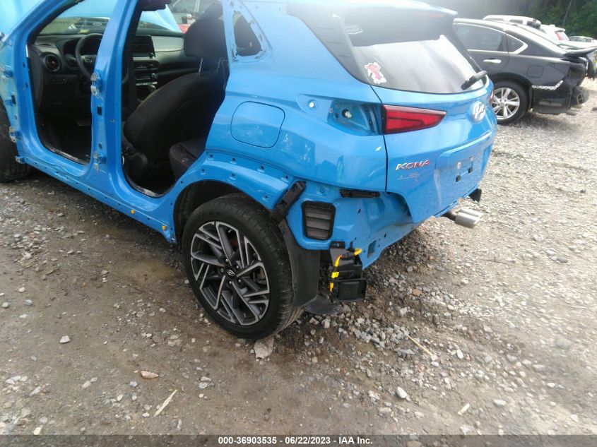 2022 HYUNDAI KONA N LINE - KM8K33A35NU782219