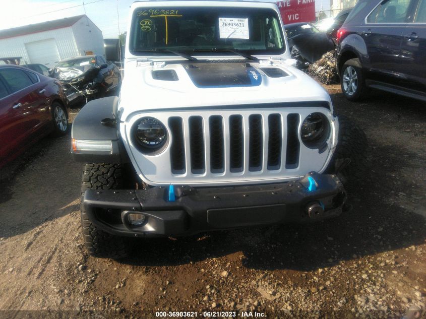 2021 JEEP WRANGLER 4XE UNLIMITED RUBICON 1C4JJXR64MW770044