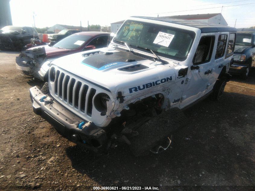 2021 JEEP WRANGLER 4XE UNLIMITED RUBICON 1C4JJXR64MW770044