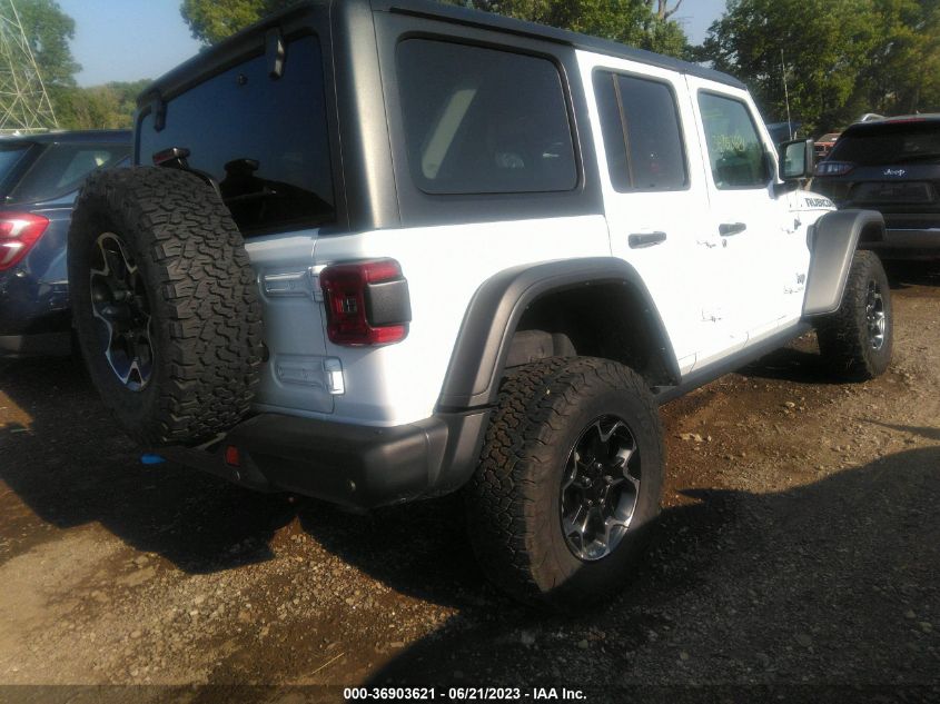 2021 JEEP WRANGLER 4XE UNLIMITED RUBICON 1C4JJXR64MW770044