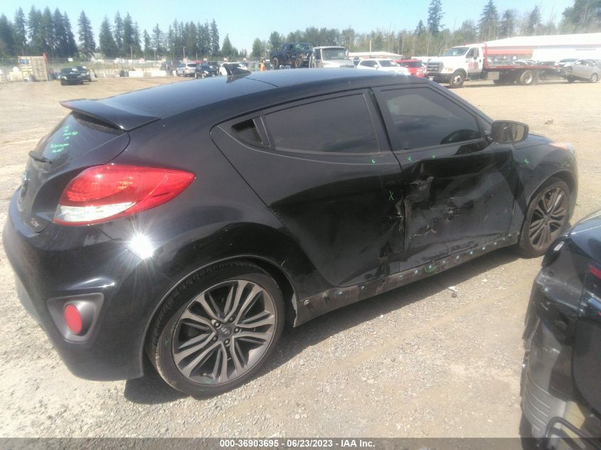 2016 HYUNDAI VELOSTER TURBO - KMHTC6AEXGU255500