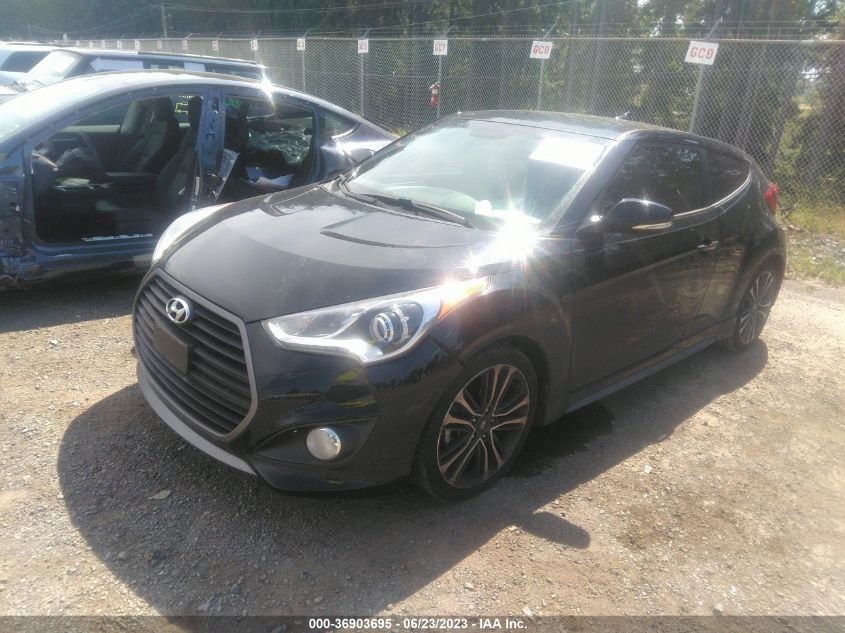 2016 HYUNDAI VELOSTER TURBO - KMHTC6AEXGU255500