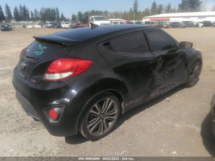 2016 HYUNDAI VELOSTER TURBO - KMHTC6AEXGU255500