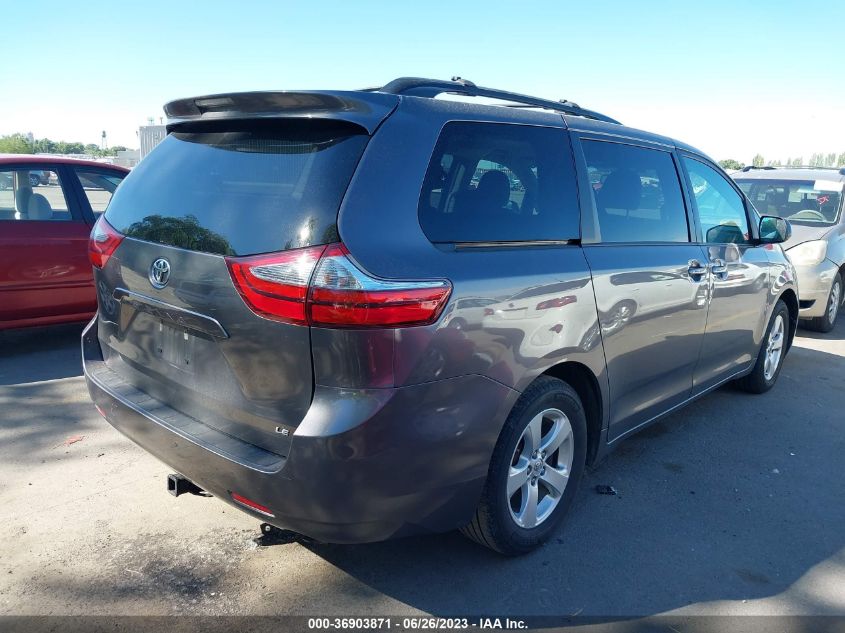 2017 TOYOTA SIENNA LE - 5TDKZ3DC5HS814772