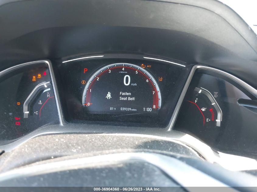 2019 HONDA CIVIC SEDAN SPORT - 2HGFC2F81KH542248