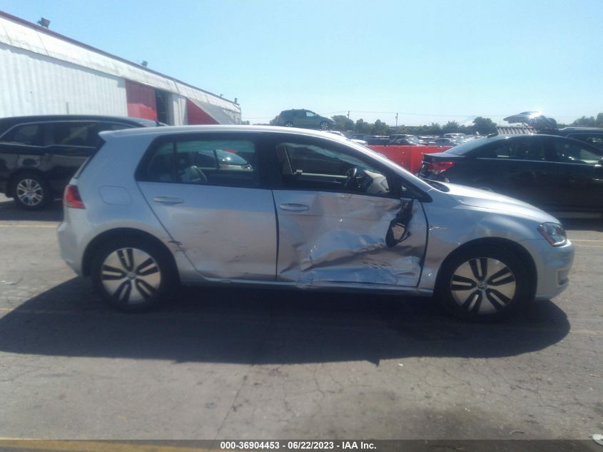 2016 VOLKSWAGEN E-GOLF SE - WVWKP7AU2GW916541