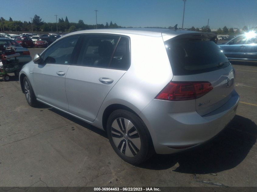 2016 VOLKSWAGEN E-GOLF SE - WVWKP7AU2GW916541