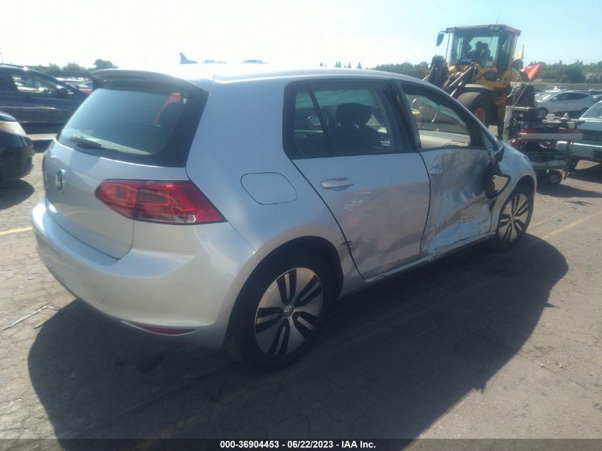 2016 VOLKSWAGEN E-GOLF SE - WVWKP7AU2GW916541