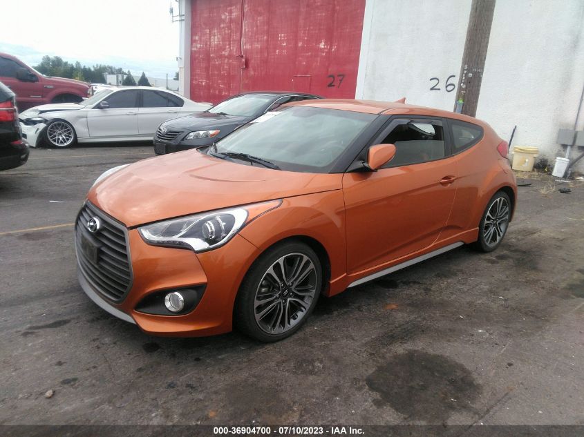 2016 HYUNDAI VELOSTER TURBO - KMHTC6AE4GU290047