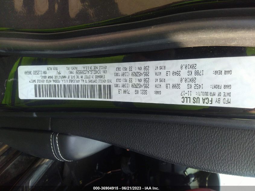2018 DODGE DURANGO SRT - 1C4SDJGJ4JC209520