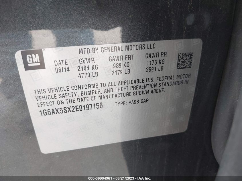 2014 CADILLAC CTS SEDAN LUXURY AWD - 1G6AX5SX2E0197156