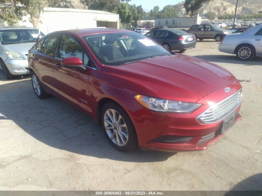 2017 FORD FUSION HYBRID SE - 3FA6P0LUXHR209204