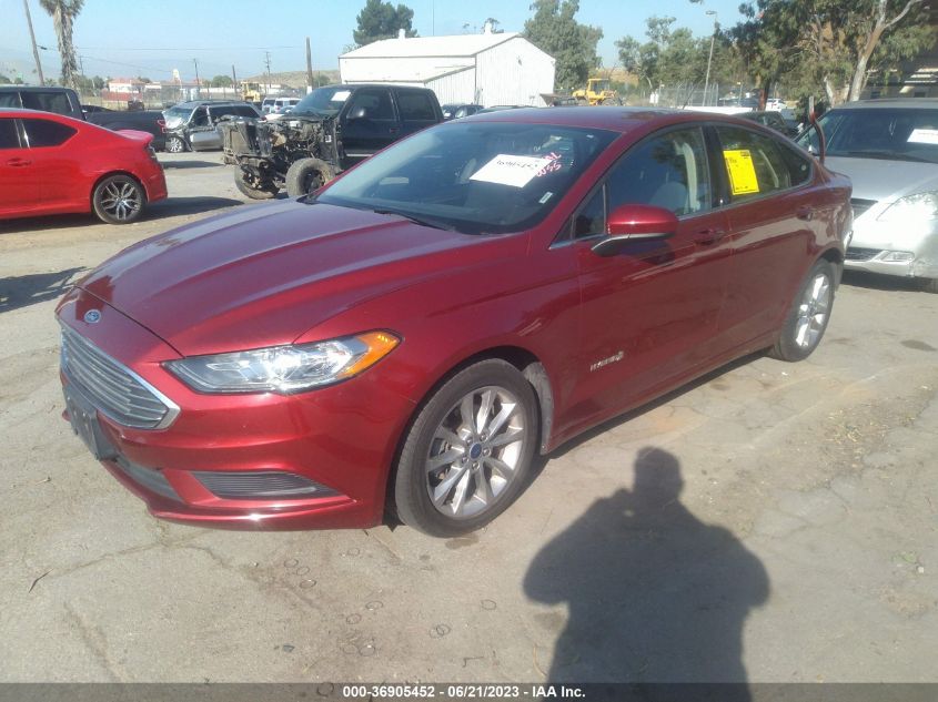 2017 FORD FUSION HYBRID SE - 3FA6P0LUXHR209204