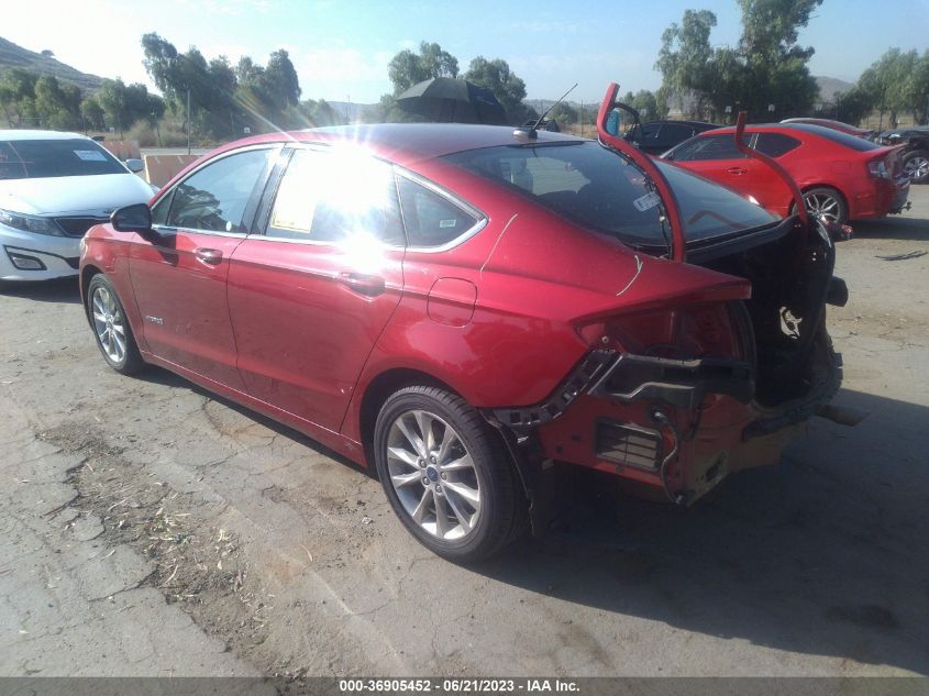 2017 FORD FUSION HYBRID SE - 3FA6P0LUXHR209204