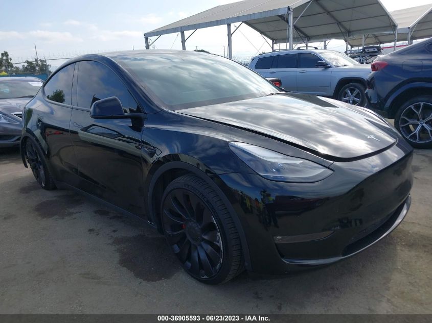 2022 TESLA MODEL Y PERFORMANCE - 7SAYGDEF6NF492953