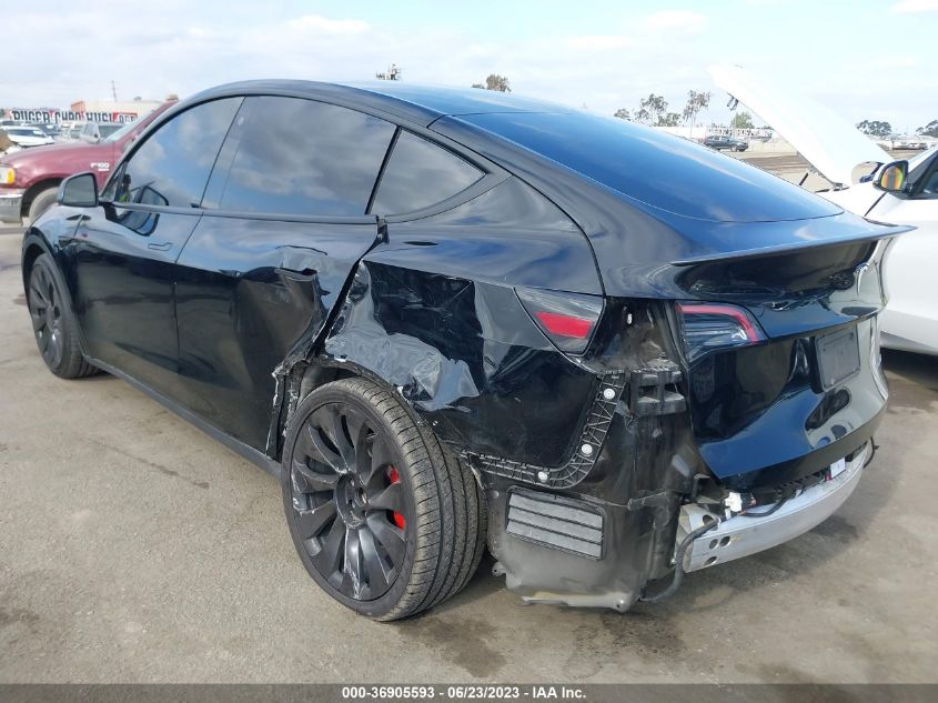 2022 TESLA MODEL Y PERFORMANCE - 7SAYGDEF6NF492953