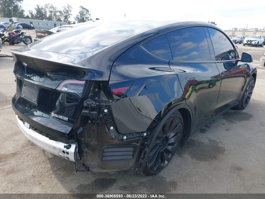 2022 TESLA MODEL Y PERFORMANCE - 7SAYGDEF6NF492953