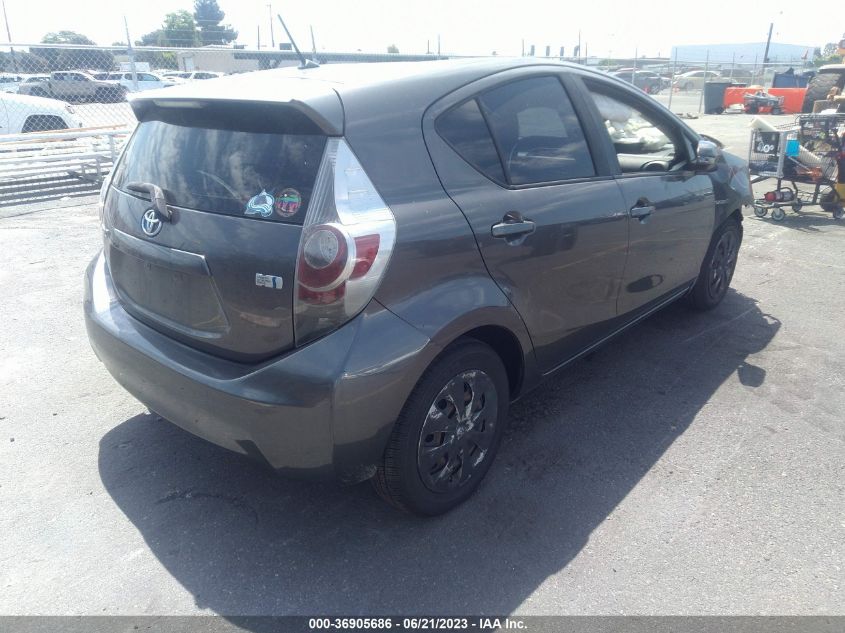2013 TOYOTA PRIUS C ONE/TWO/THREE/FOUR - JTDKDTB3XD1055318