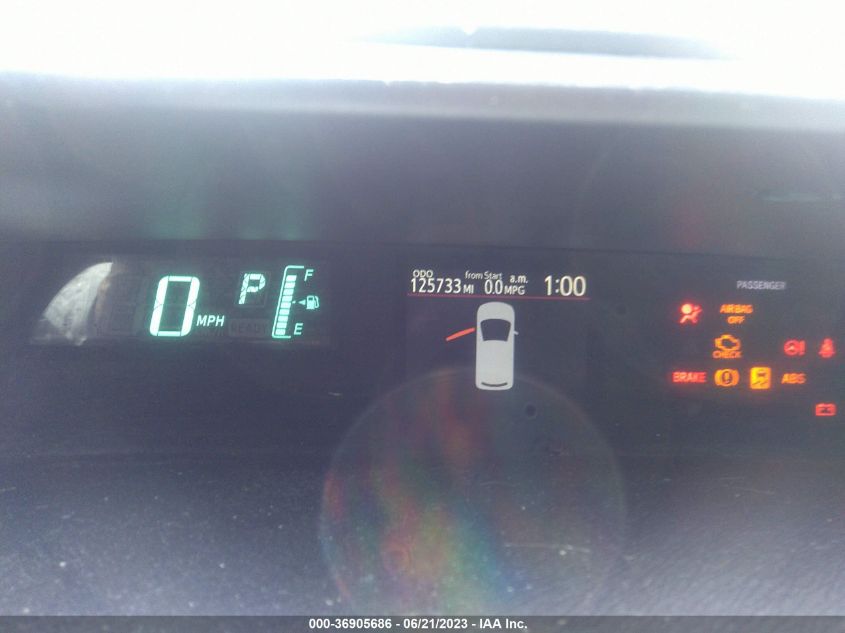 2013 TOYOTA PRIUS C ONE/TWO/THREE/FOUR - JTDKDTB3XD1055318