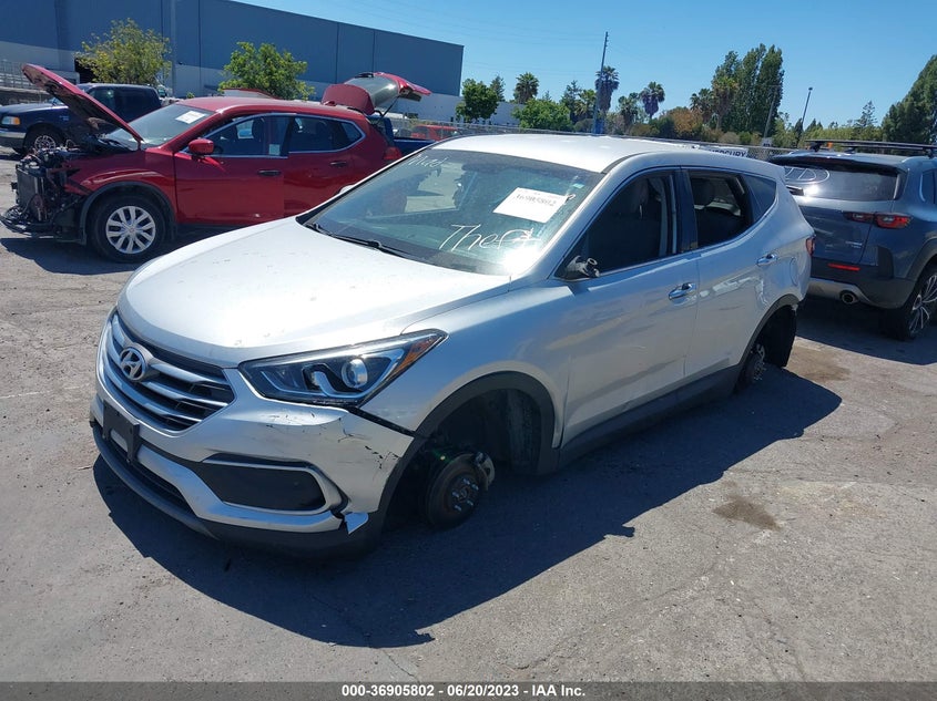 VIN 5XYZT3LB8JG569445 2018 HYUNDAI SANTA FE SPORT 2.4L