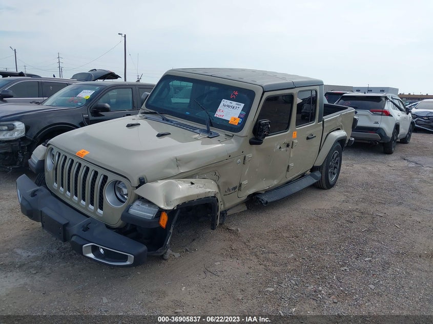 VIN 1C6HJTFG0LL172870 2020 JEEP GLADIATOR OVERLAND