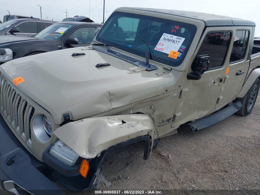 VIN 1C6HJTFG0LL172870 2020 JEEP GLADIATOR OVERLAND