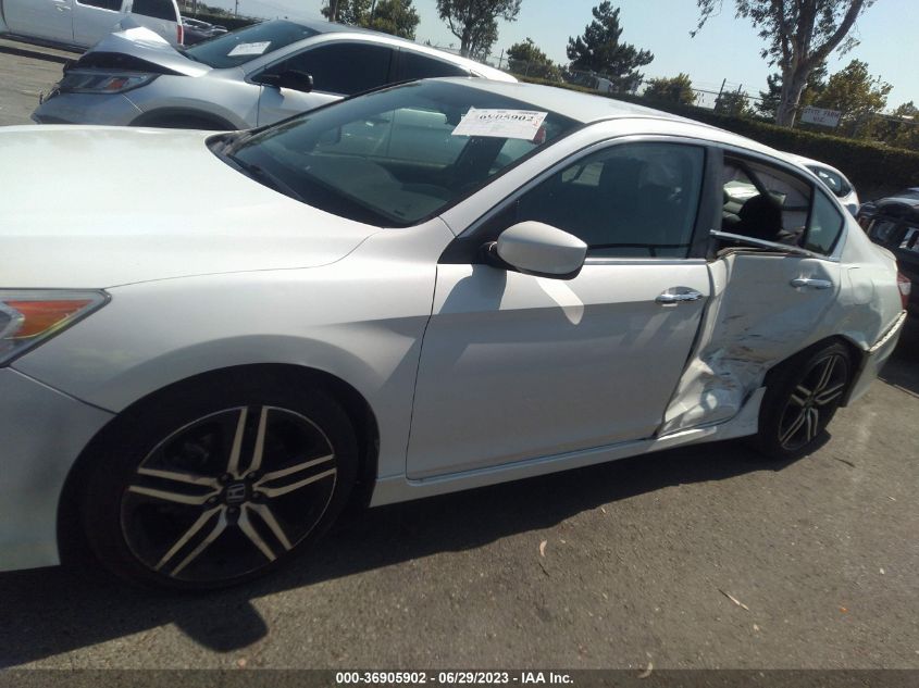 2017 HONDA ACCORD SEDAN SPORT - 1HGCR2F54HA178261