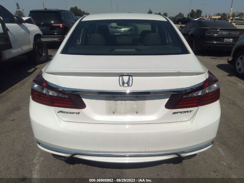 2017 HONDA ACCORD SEDAN SPORT - 1HGCR2F54HA178261