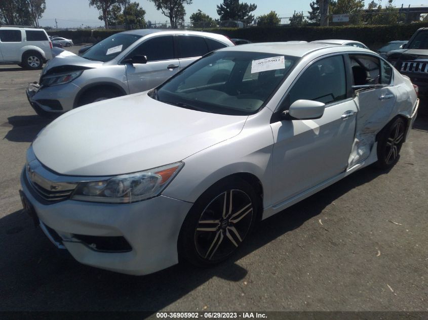 2017 HONDA ACCORD SEDAN SPORT - 1HGCR2F54HA178261