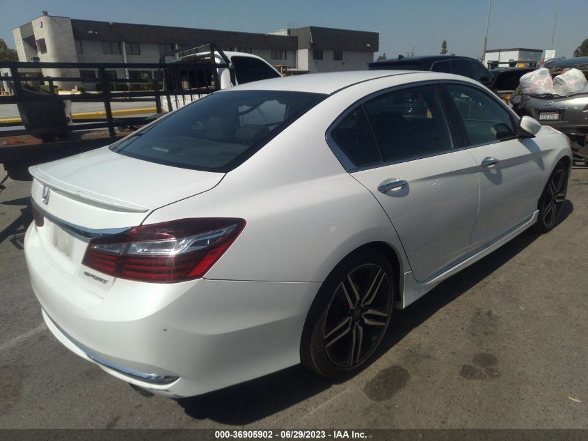 2017 HONDA ACCORD SEDAN SPORT - 1HGCR2F54HA178261