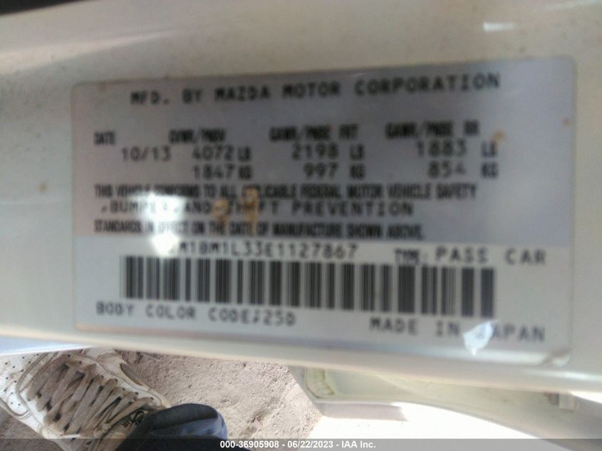 2014 MAZDA MAZDA3 S TOURING - JM1BM1L33E1127867