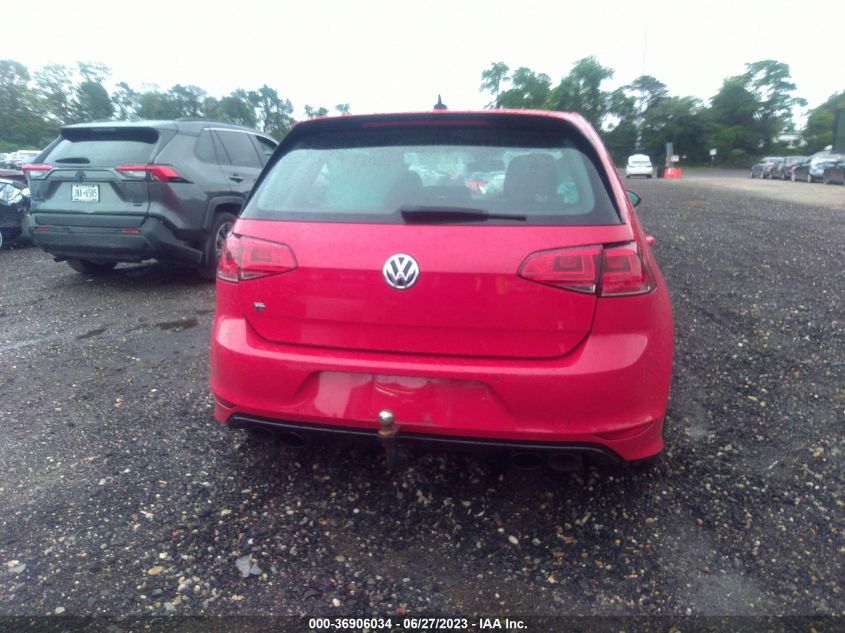 2016 VOLKSWAGEN GOLF R WVWLF7AU0GW143625