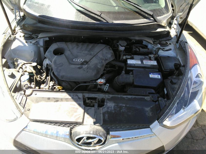 2017 HYUNDAI VELOSTER - KMHTC6AD4HU315090
