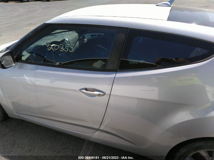 2017 HYUNDAI VELOSTER - KMHTC6AD4HU315090