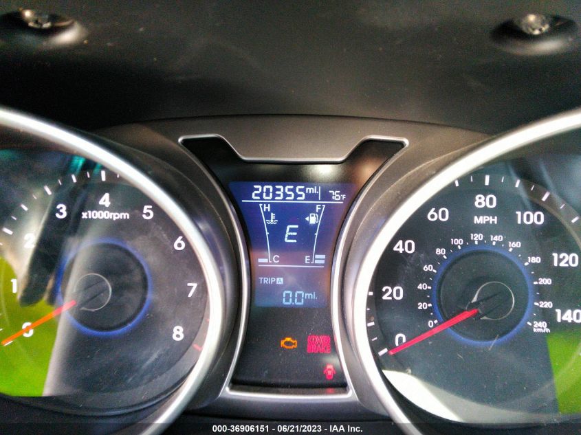 2017 HYUNDAI VELOSTER - KMHTC6AD4HU315090