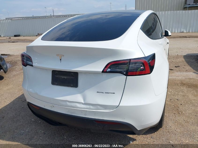 2022 TESLA MODEL Y LONG RANGE - 7SAYGDEE1NF390094