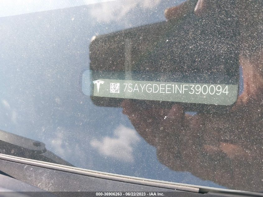2022 TESLA MODEL Y LONG RANGE - 7SAYGDEE1NF390094