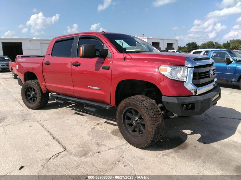 2014 TOYOTA TUNDRA 4WD TRUCK SR5 - 5TFDW5F11EX400774