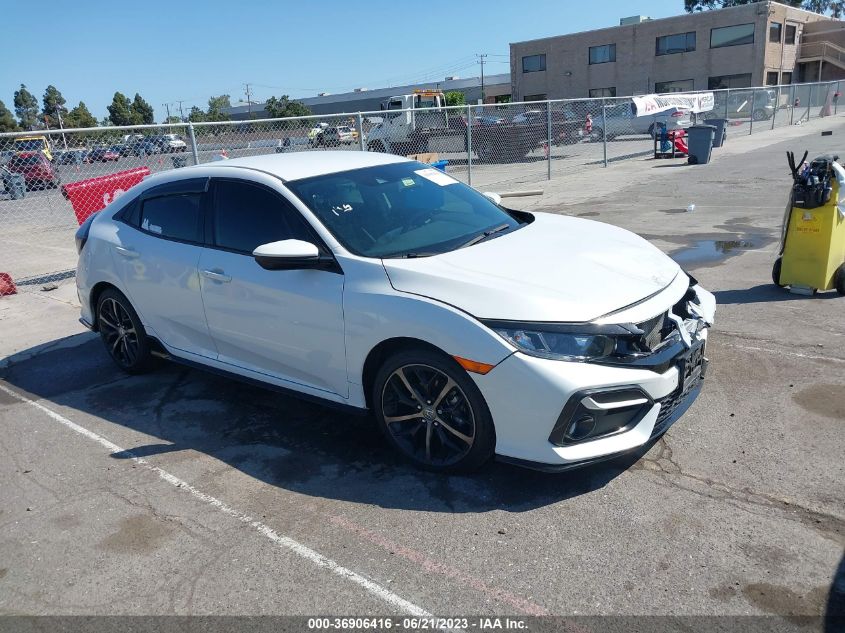 2021 HONDA CIVIC HATCHBACK SPORT - SHHFK7H44MU414943