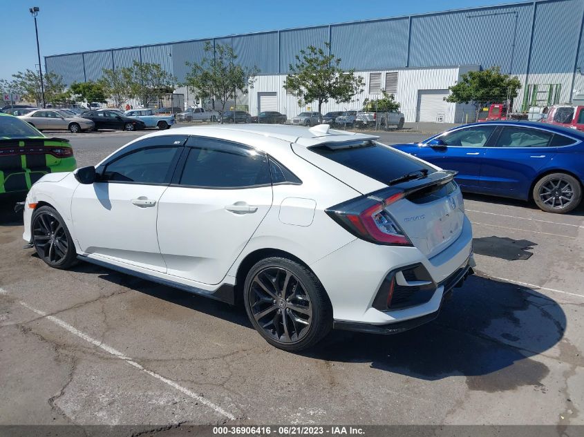2021 HONDA CIVIC HATCHBACK SPORT - SHHFK7H44MU414943