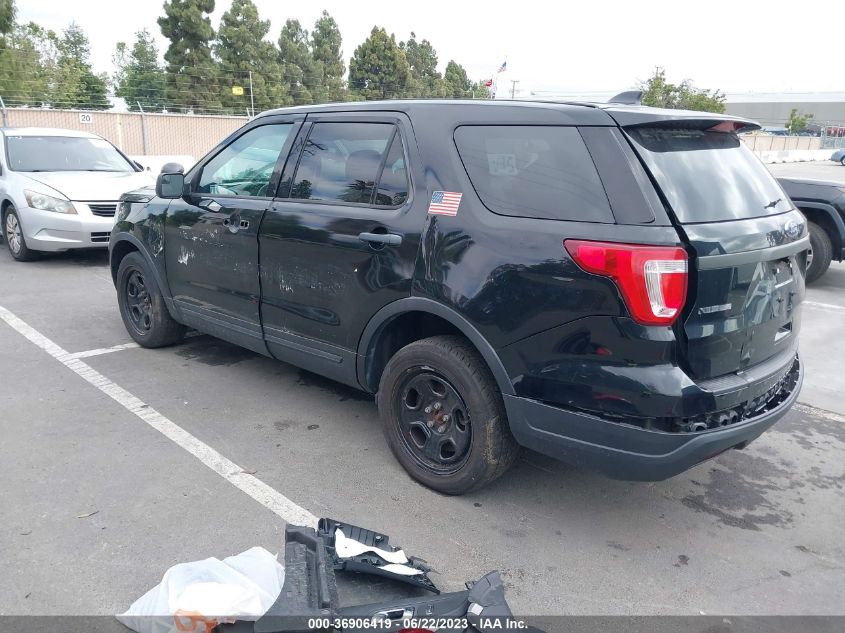 2018 FORD POLICE INTERCEPTOR UTILITY - 1FM5K8AR4JGB68059