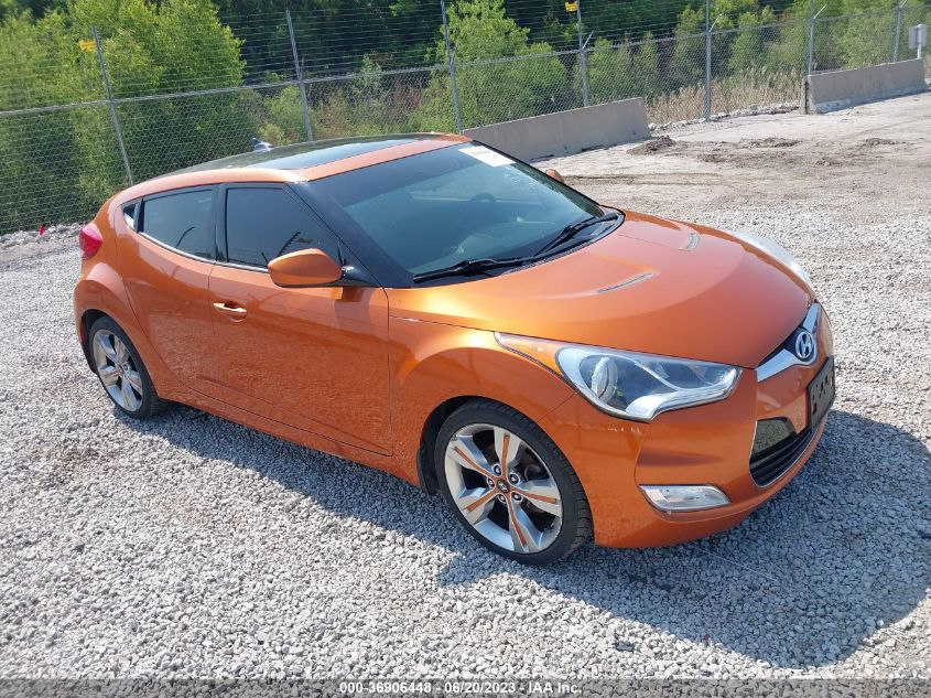 2013 HYUNDAI VELOSTER W/BLACK INT - KMHTC6AD4DU120774