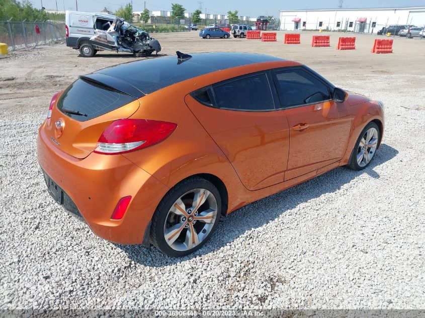 2013 HYUNDAI VELOSTER W/BLACK INT - KMHTC6AD4DU120774