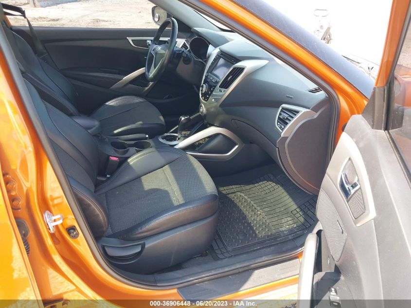 2013 HYUNDAI VELOSTER W/BLACK INT - KMHTC6AD4DU120774