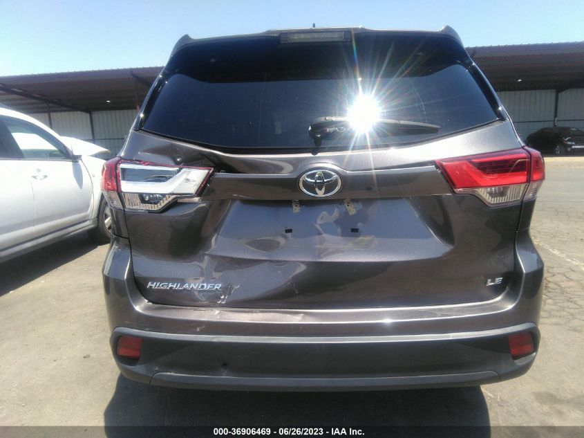 2019 TOYOTA HIGHLANDER LE - 5TDZZRFHXKS321462