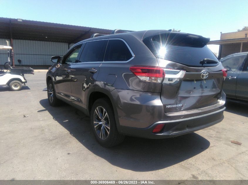 2019 TOYOTA HIGHLANDER LE - 5TDZZRFHXKS321462