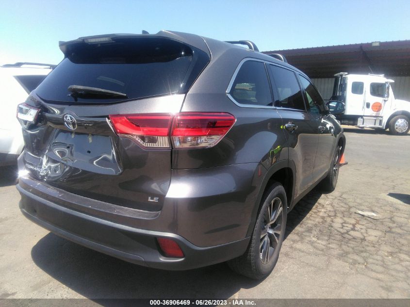 2019 TOYOTA HIGHLANDER LE - 5TDZZRFHXKS321462