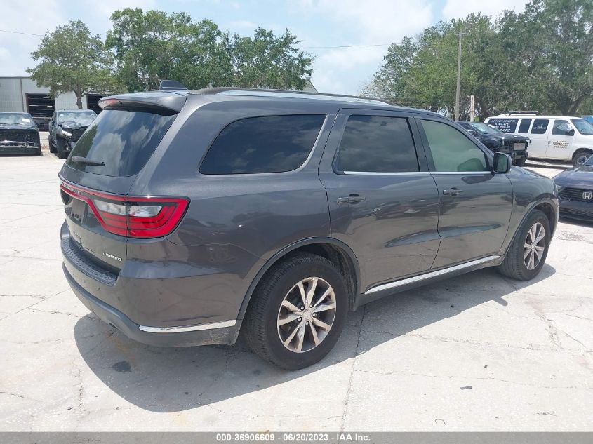 2016 DODGE DURANGO LIMITED - 1C4RDHDG2GC446483