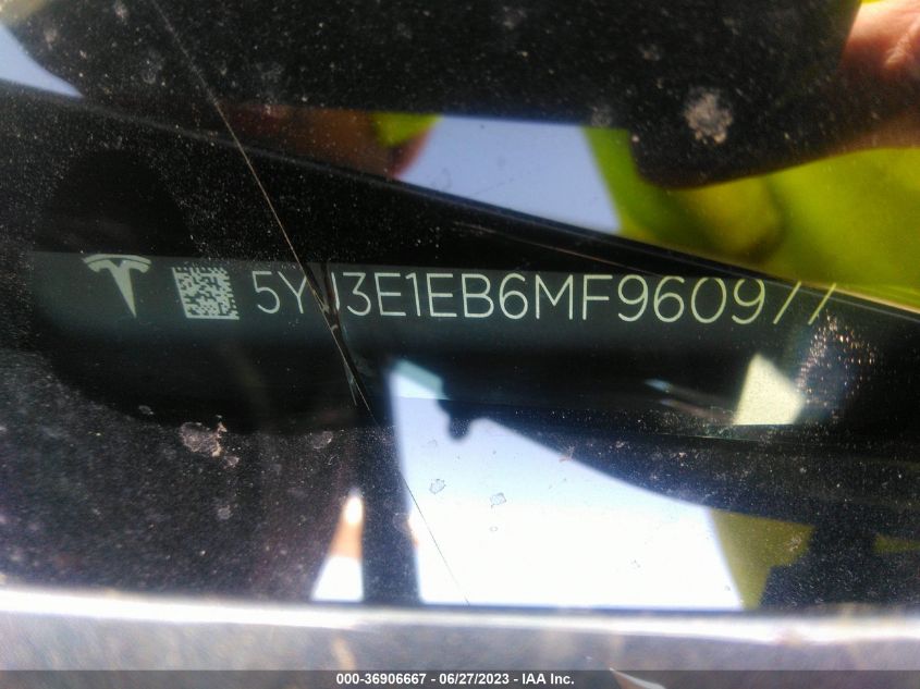 2021 TESLA MODEL 3 LONG RANGE - 5YJ3E1EB6MF960977